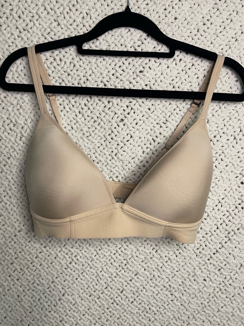 aerie Real Me Seamless Nude Beige Wireless T-Shirt Bra